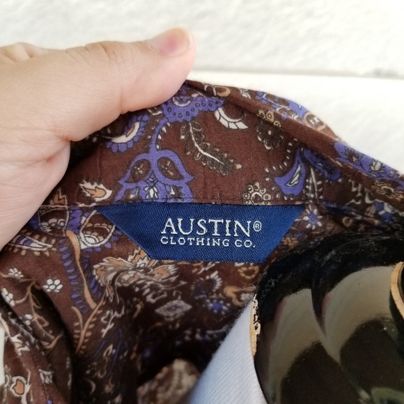 Austin Clothing Co Western Brown Small Blouse - Picture 6 of 6